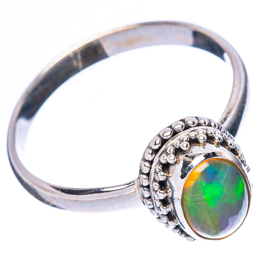 Rare Ethiopian Opal Ring Size 8.75 (925 Sterling Silver) R4328