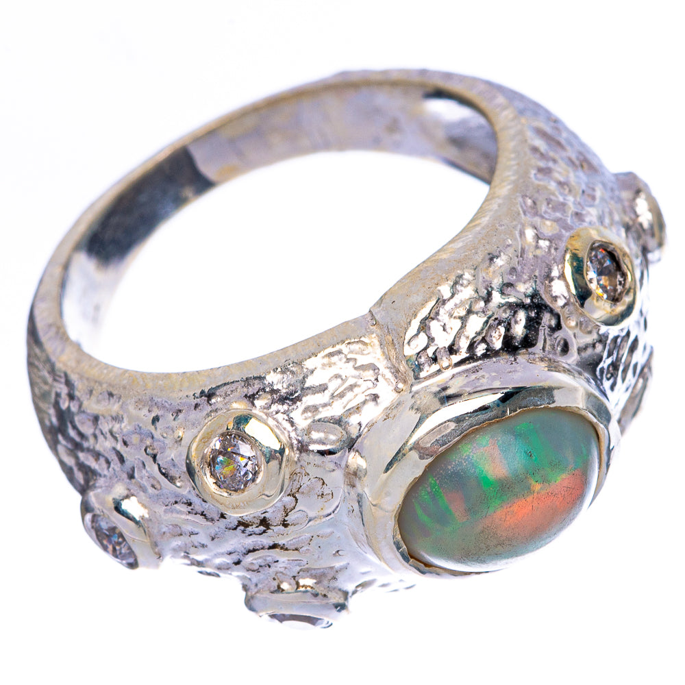 Rare Ethiopian Opal Ring Size 6.75 (925 Sterling Silver) R146003