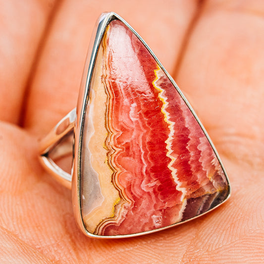Premium Rhodochrosite Ring Size 7 (.925 Sterling Silver)