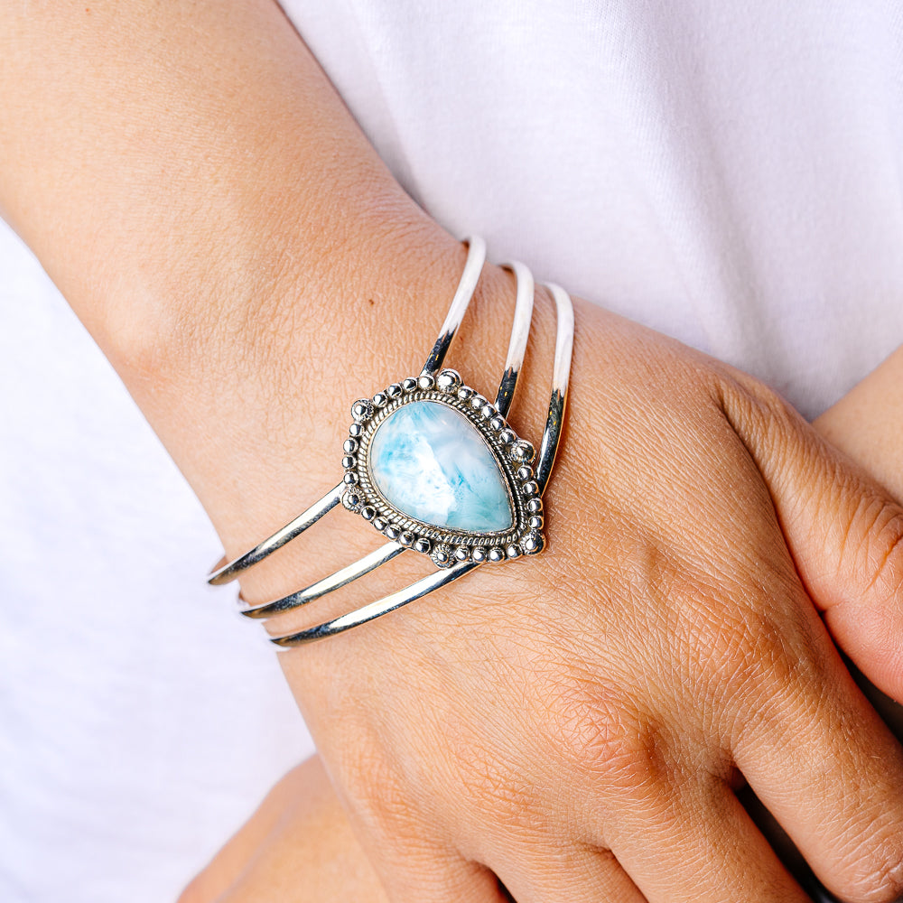 Larimar Cuff Adjustable (925 Sterling Silver) B90389