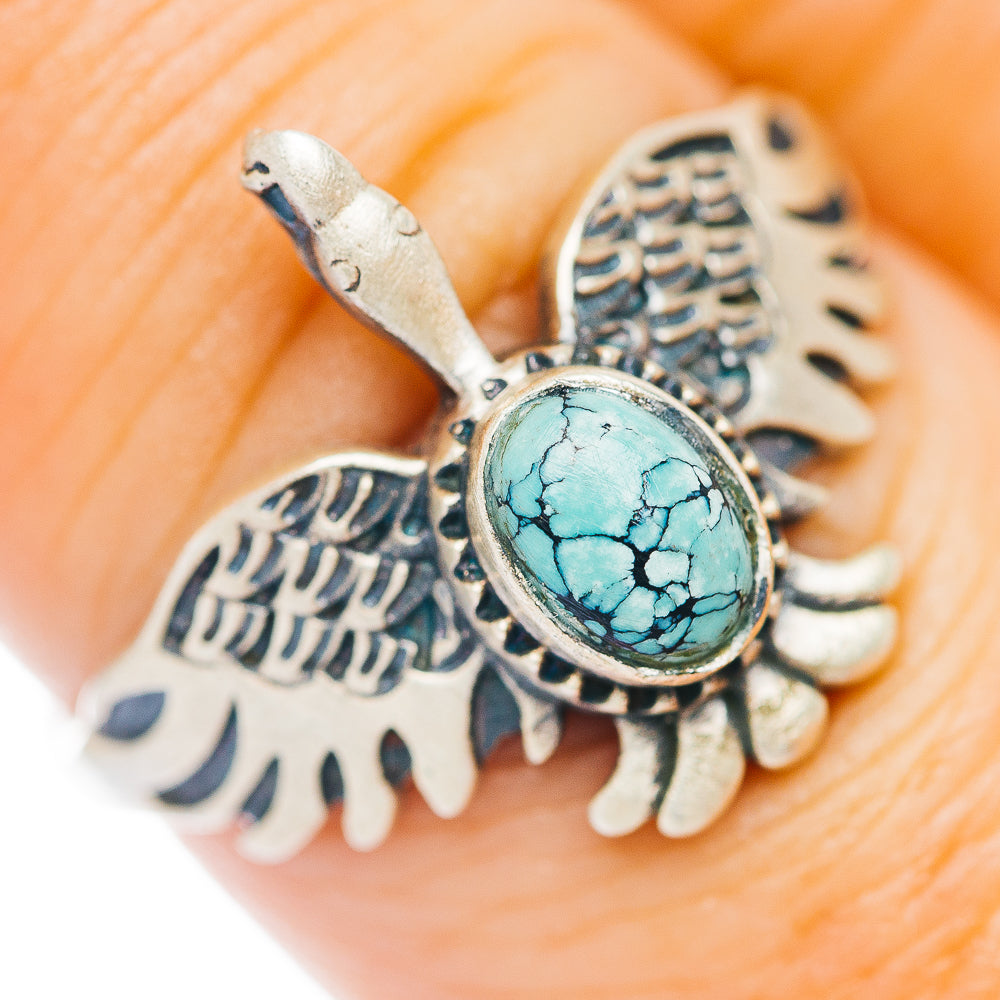 Mojave Turquoise Bird Ring Size 8 (.925 Sterling Silver)