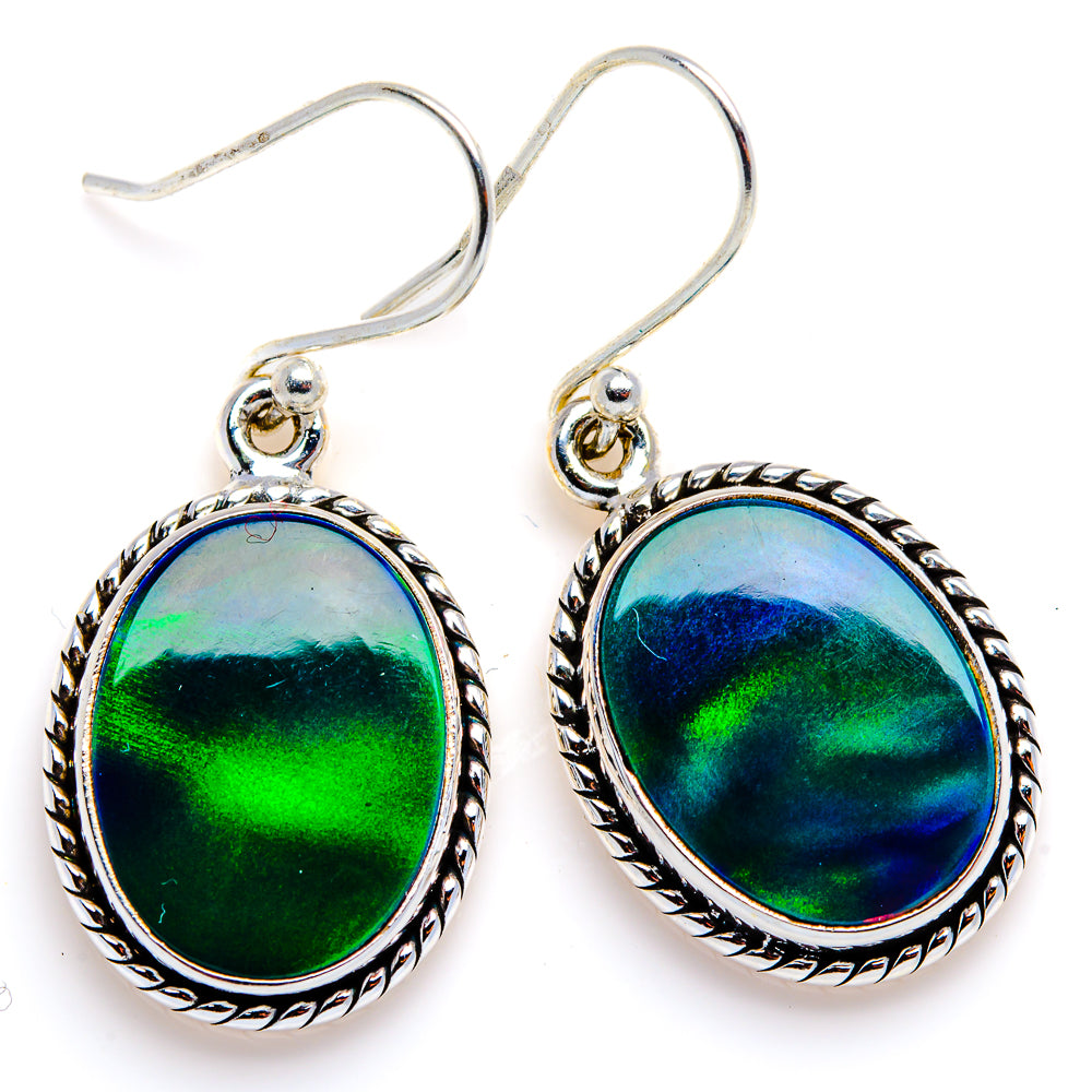Aura Opal Earrings 1 1/2" (925 Sterling Silver) EARR432045