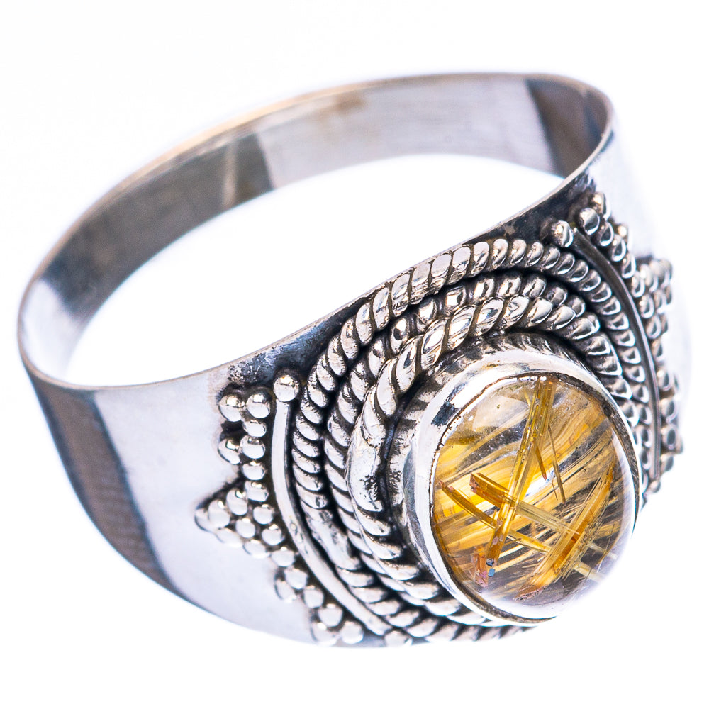 Rutilated Quartz Ring Size 7 (925 Sterling Silver) R4049