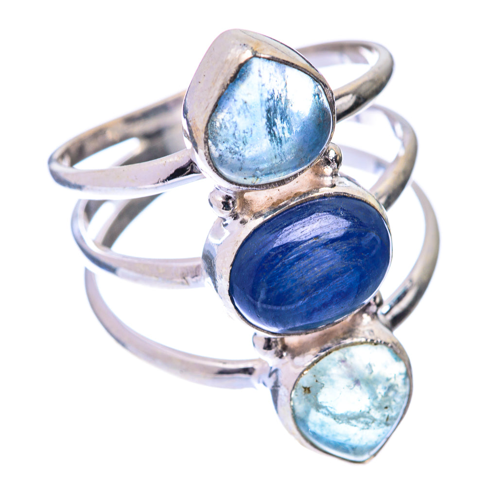 Kyanite, Blue Fluorite Ring Size 9.25 (925 Sterling Silver) R140931