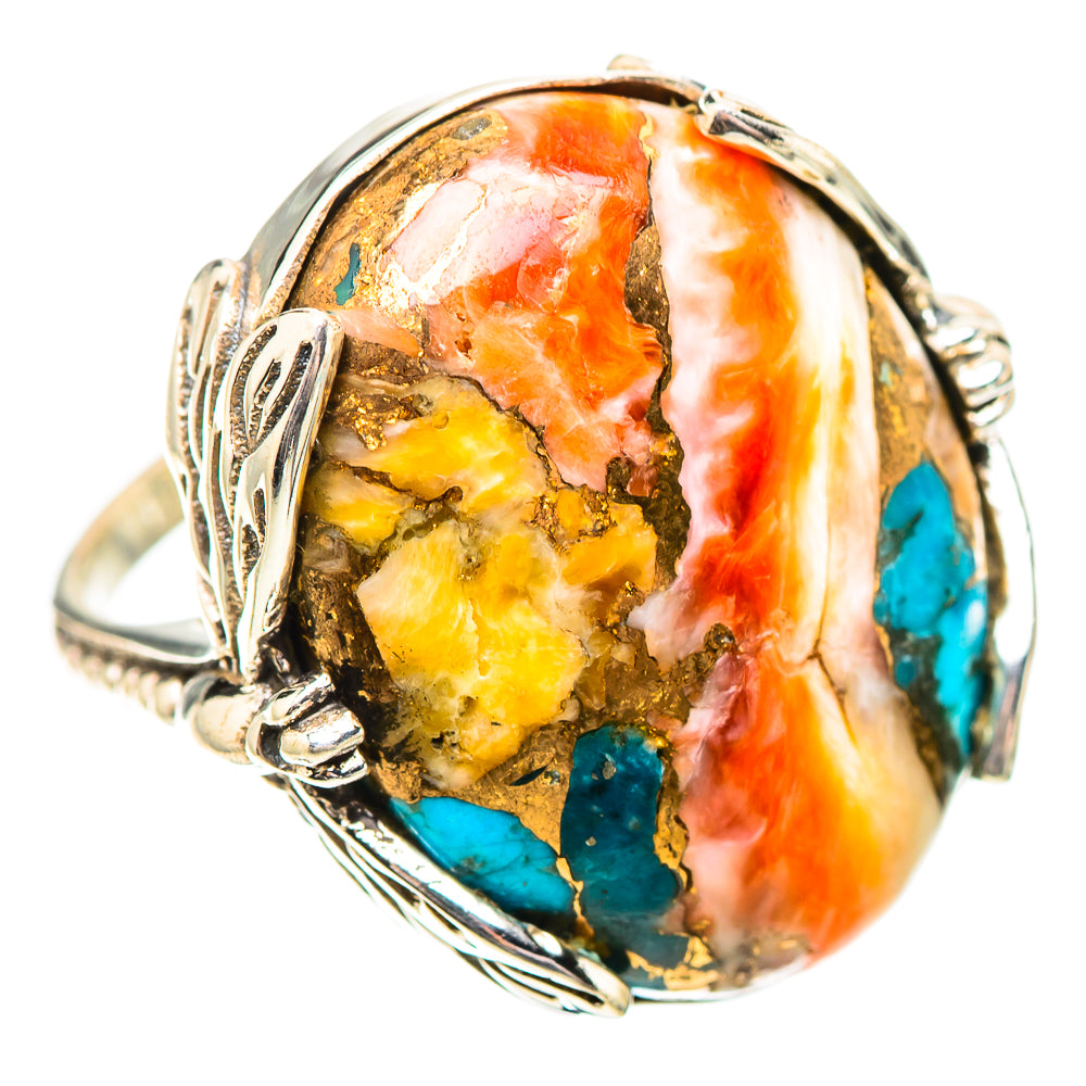 Spiny Oyster Turquoise 925 Sterling Silver Ring Size 7 (925 Sterling Silver) RING139596