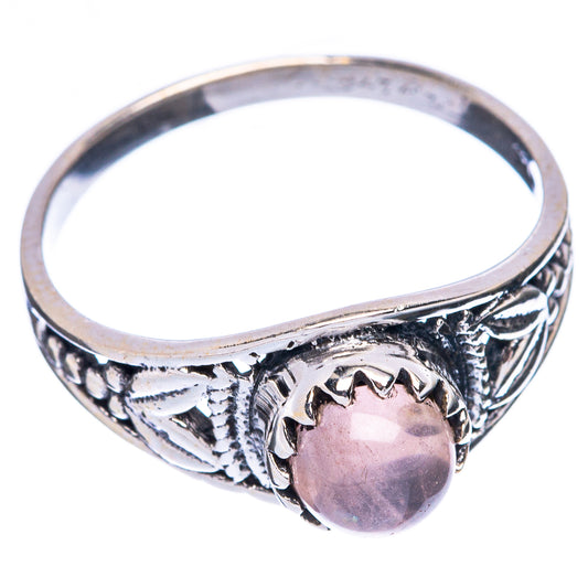 Rose Quartz Dainty Ring Size 7.75 (925 Sterling Silver) R5926