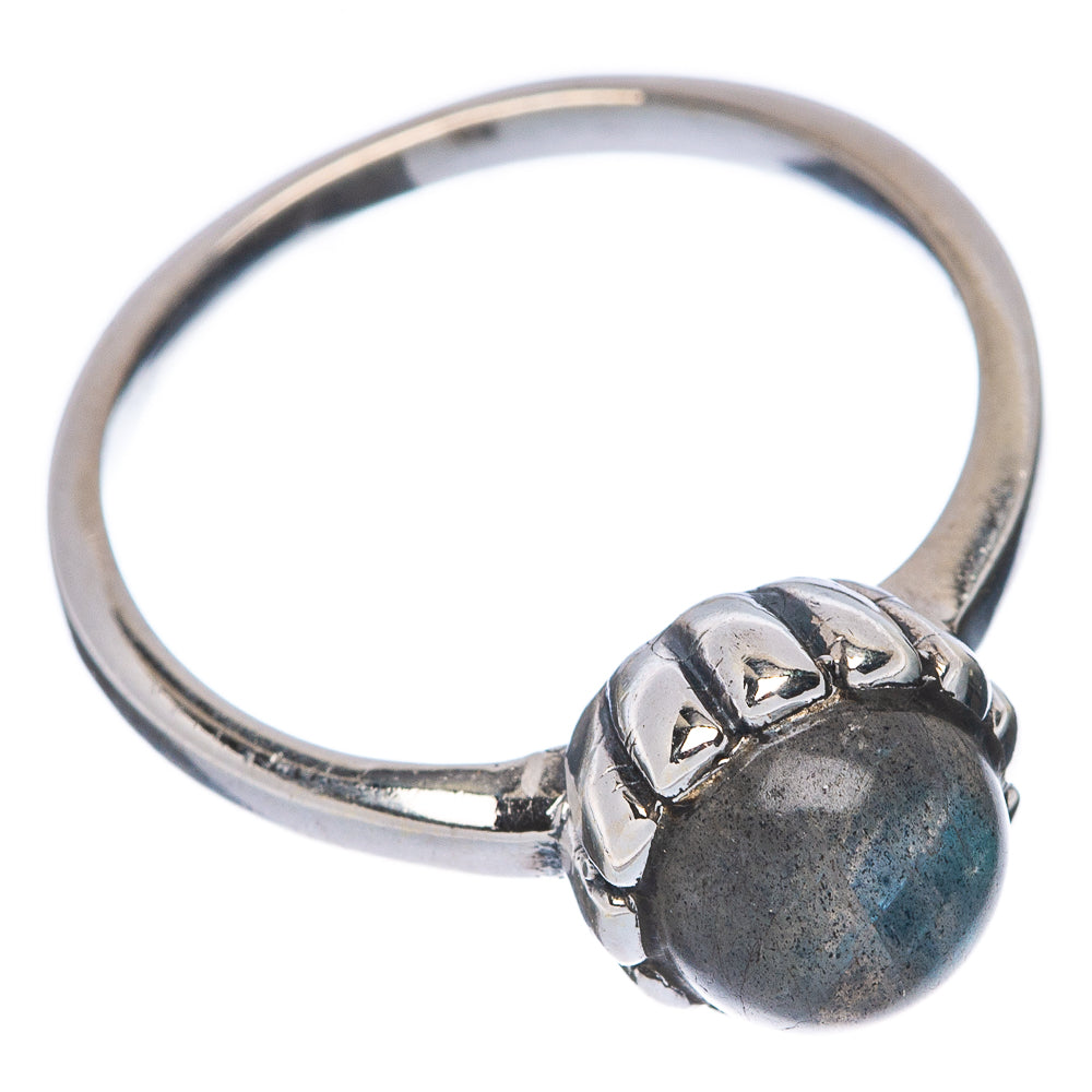 Labradorite Dainty Ring Size 8 (925 Sterling Silver) R145894