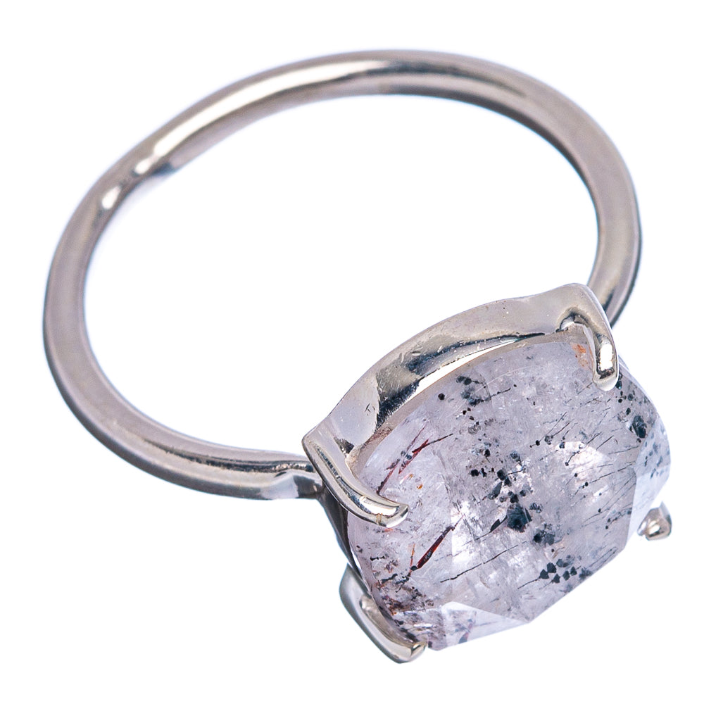 Faceted Cacoxenite Ring Size 6 (.925 Sterling Silver)