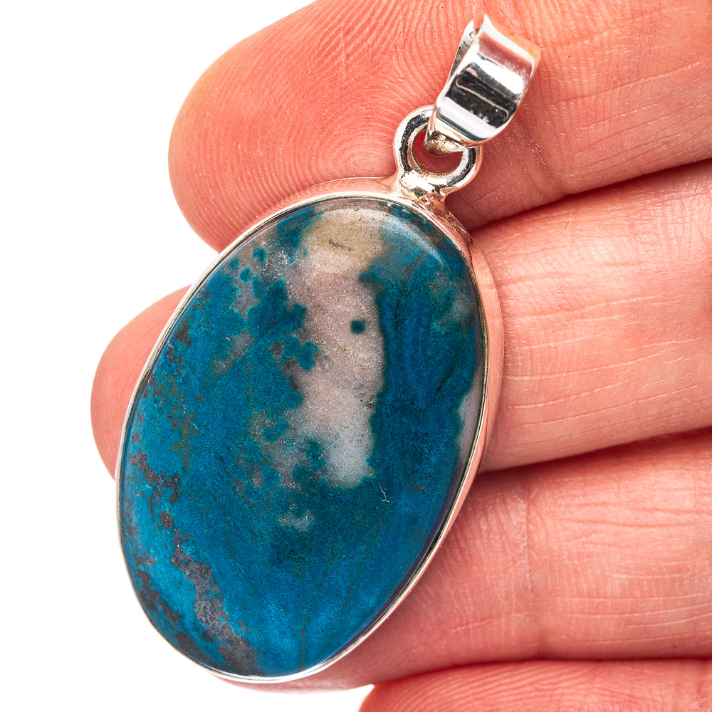 Apatite Pendant 1 3/4" (.925 Sterling Silver)