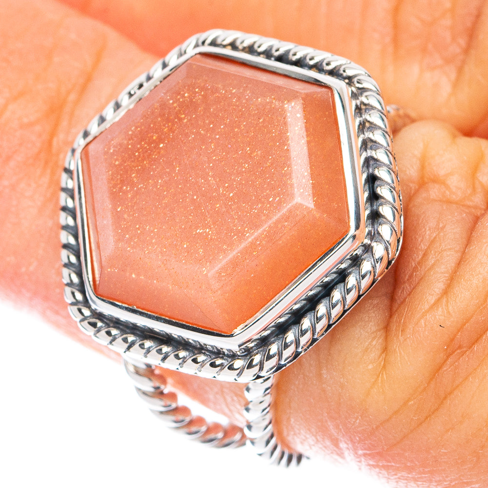 Premium Sunstone Ring Size 5.75 (925 Sterling Silver) RING7703