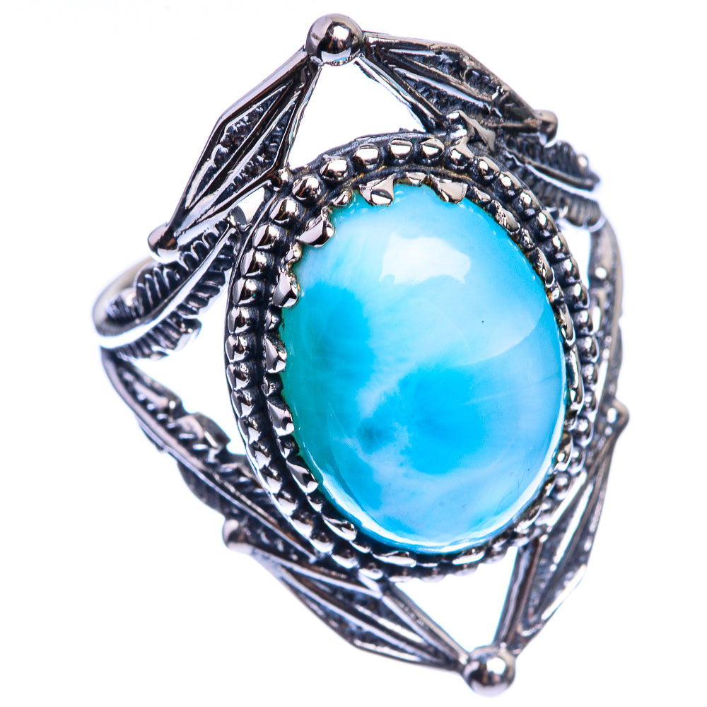 Larimar 925 Sterling Silver Ring Size 7.25