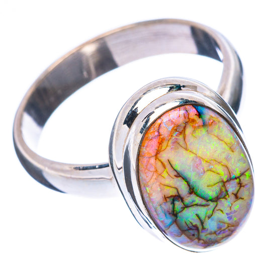 Rare Sterling Opal Ring Size 7 (925 Sterling Silver) R4431