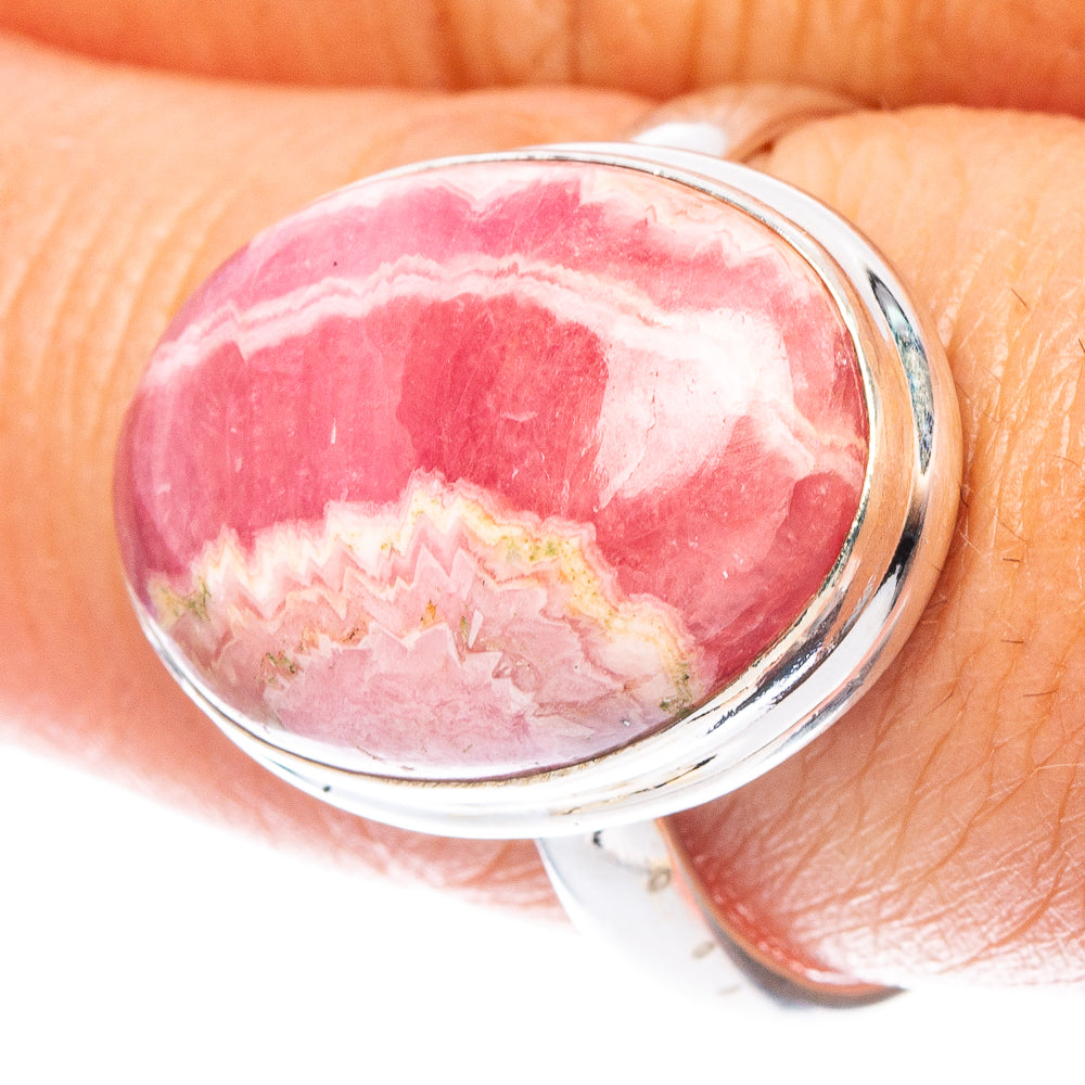 Rhodochrosite Ring Size 8.75 (925 Sterling Silver) R6906