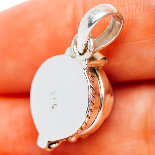 Purple Mojave Turquoise Poison Pendant 1" (.925 Sterling Silver)