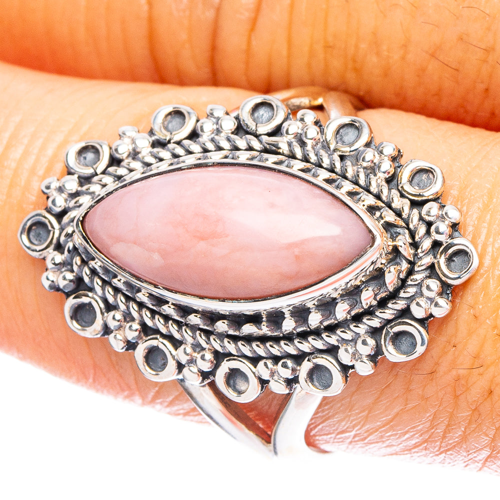 Pink Opal 925 Sterling Silver Ring Size 9 (925 Sterling Silver) R6226