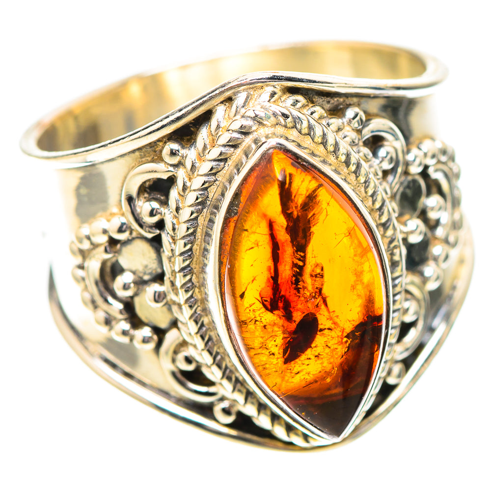 Baltic Amber Ring Size 7 (925 Sterling Silver) RING139021
