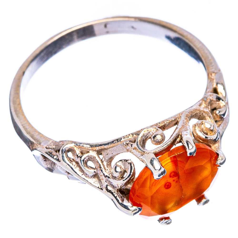 Carnelian Dainty Ring Size 6.25 (925 Sterling Silver) R146911