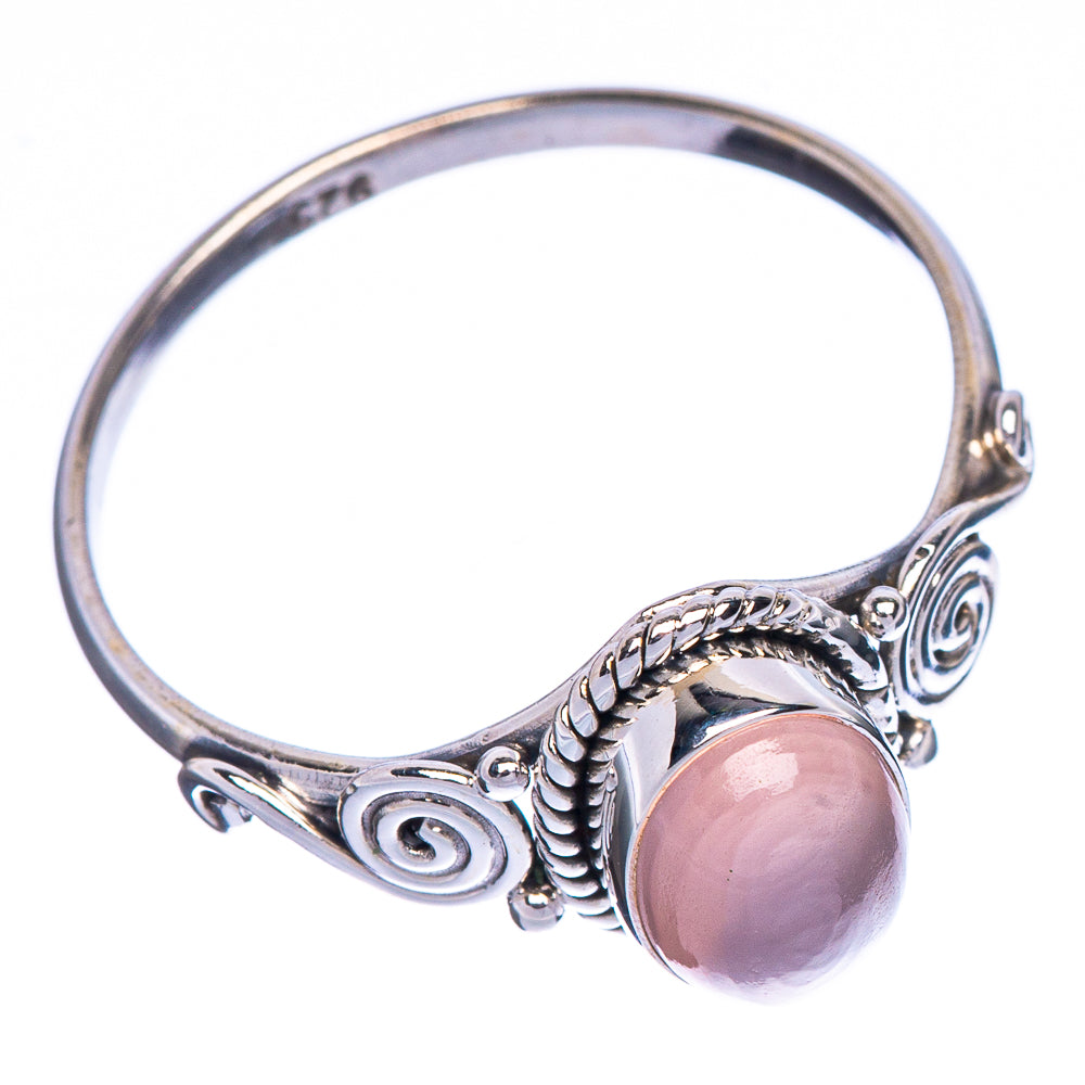 Rose Quartz Dainty Ring Size 9.25 (925 Sterling Silver) R147064
