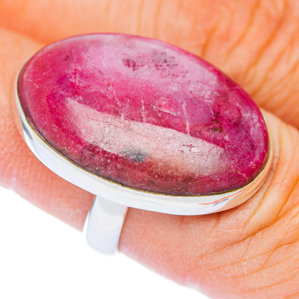 Premium Cobalto Calcite Ring Size 6.25 Adjustable (.925 Sterling Silver)