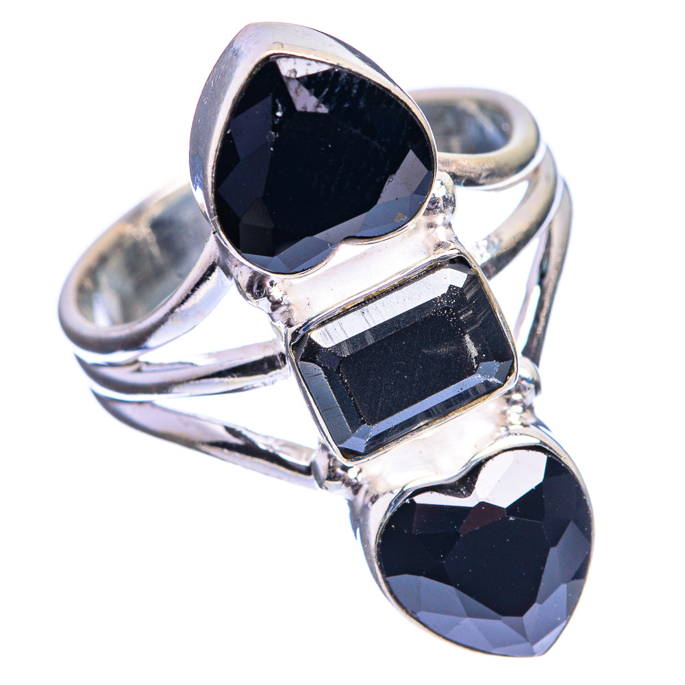 Black Onyx Ring Size 6.75 (925 Sterling Silver) R143116