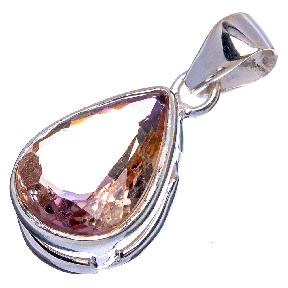 Faceted Ametrine Pendants 1 1/8" (925 Sterling Silver) P43271