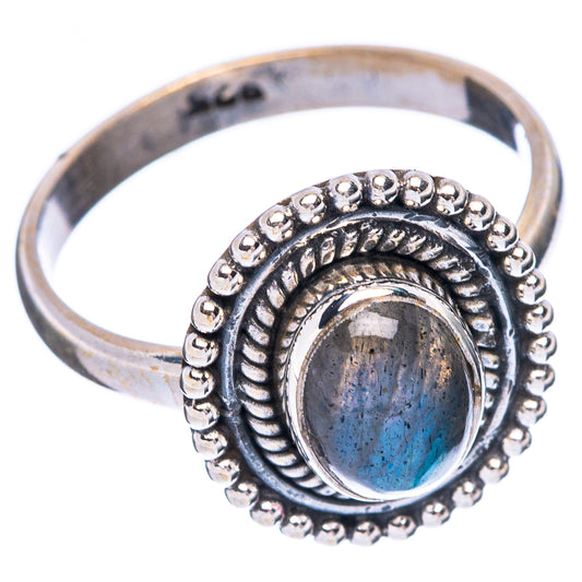 Labradorite Dainty Ring Size 6.5 (925 Sterling Silver) R5984