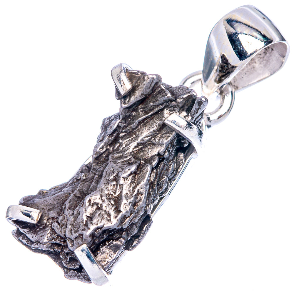 Rare Campo Del Cielo Meteorites Pendant 1 1/4" (925 Sterling Silver) P41645