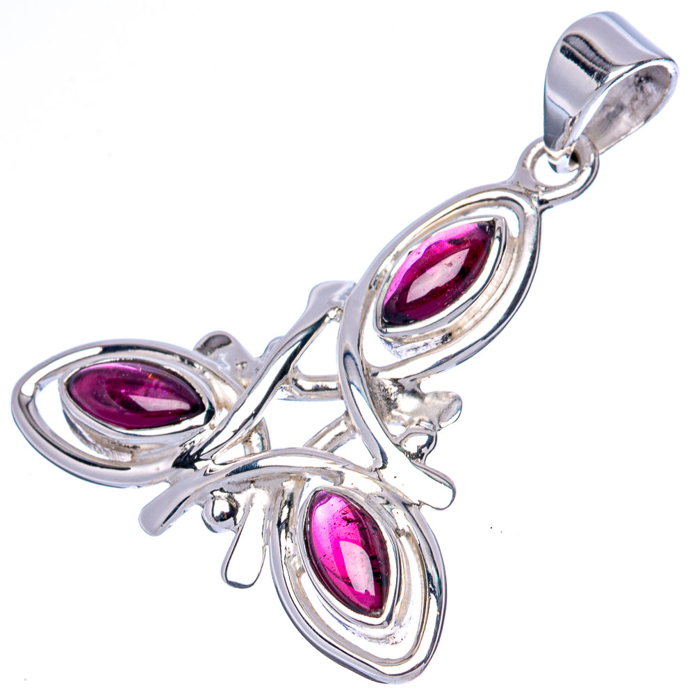 Asc Premium Garnet Pendant 1 1/2" (925 Sterling Silver) P42270