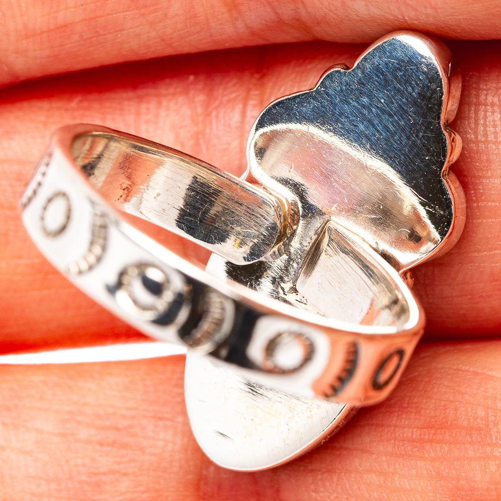Exclusive Mohave Turquoise Ring Size 9 Adjustable (.925 Sterling Silver)