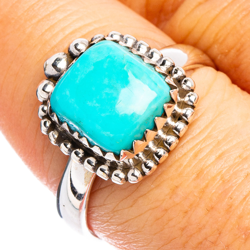 Rare Kingman Turquoise Ring Size 8.5 (.925 Sterling Silver)
