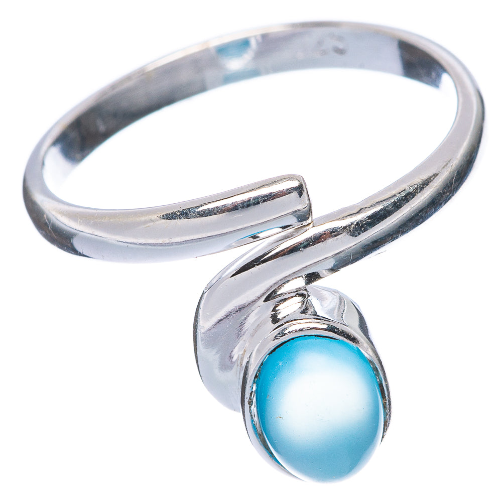 Aqua Chalcedony Dainty Ring Size 6 (925 Sterling Silver) R145840