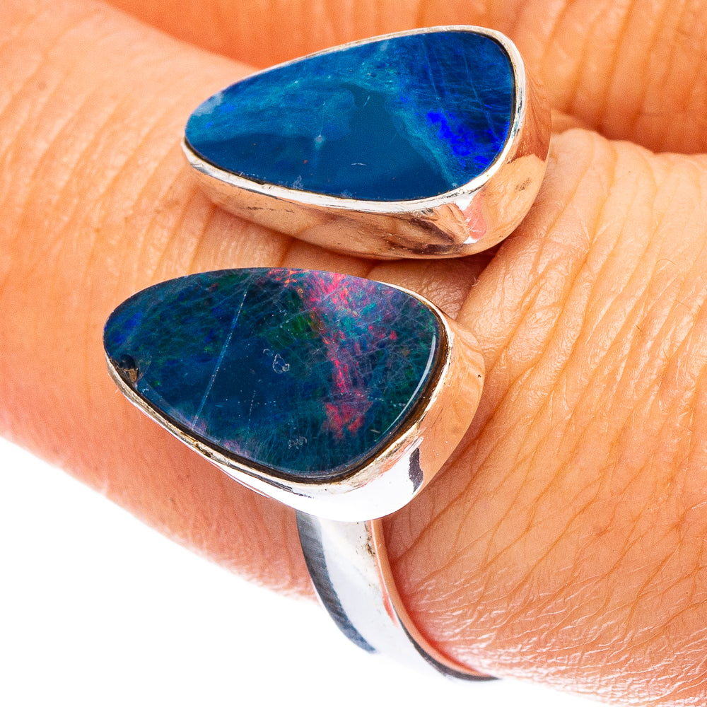 Rare Doublet Opal Ring Size 8 (925 Sterling Silver) R7996