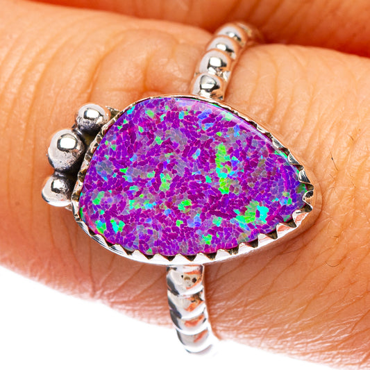 Synthetic Opal Ring Size 8 (925 Sterling Silver) R146326