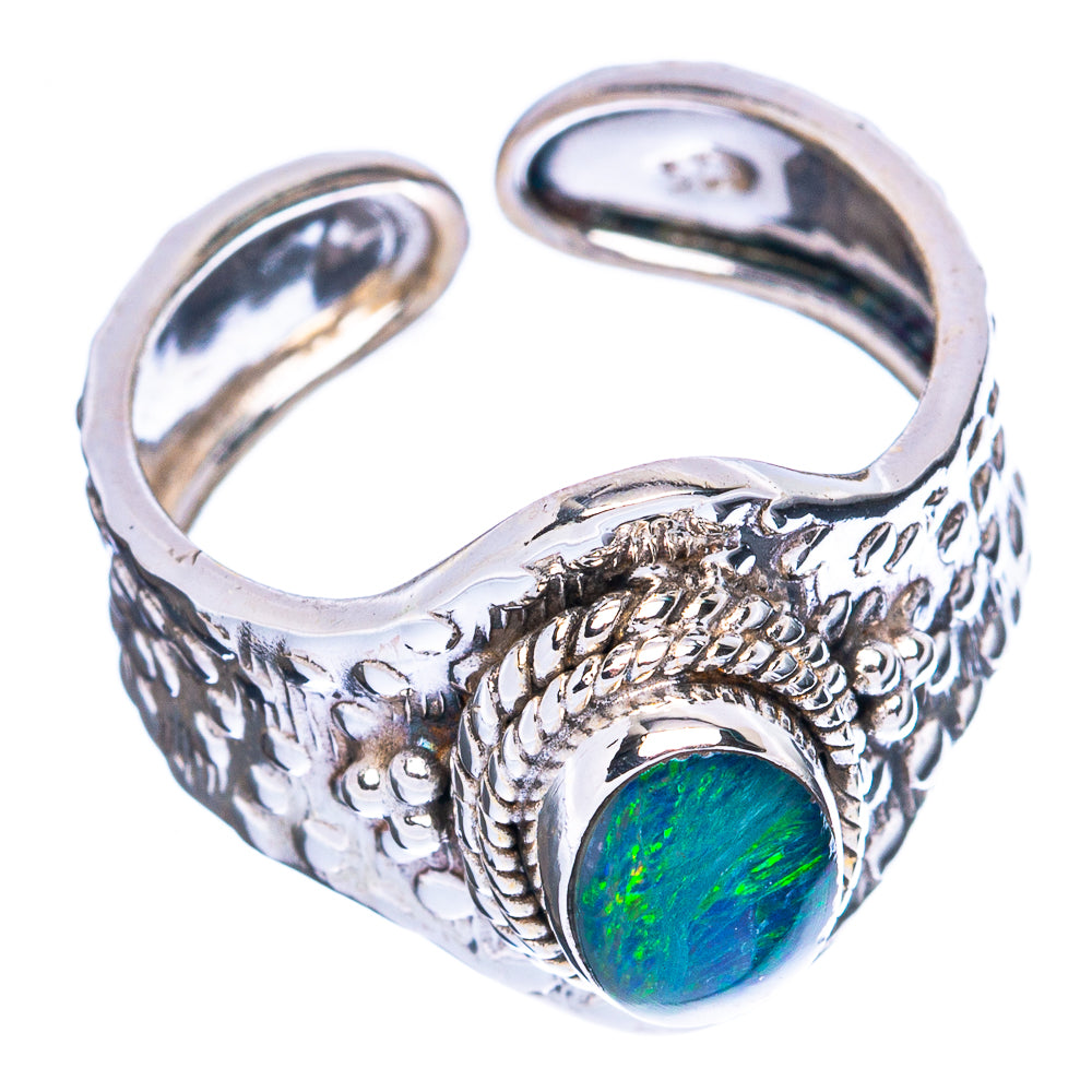 Rare Doublet Opal Ring Size 7.5 (925 Sterling Silver) R3665