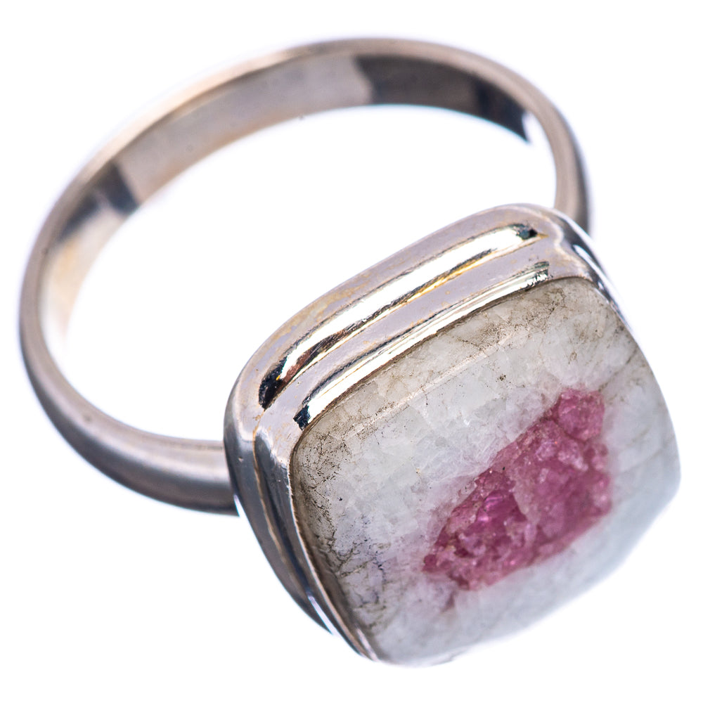 Pink Tourmaline In Quartz Ring Size 7 (.925 Sterling Silver)