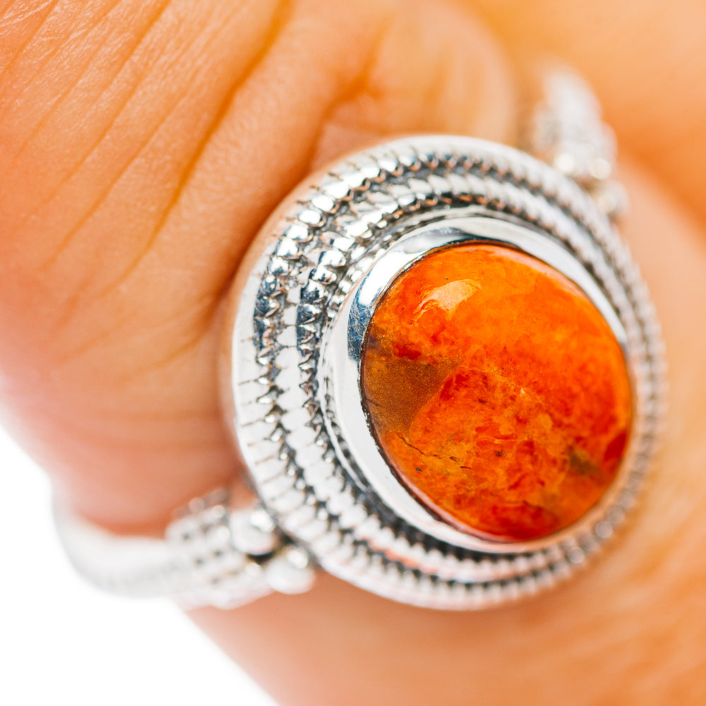 Sponge Coral Ring Size 8.5 (.925 Sterling Silver)
