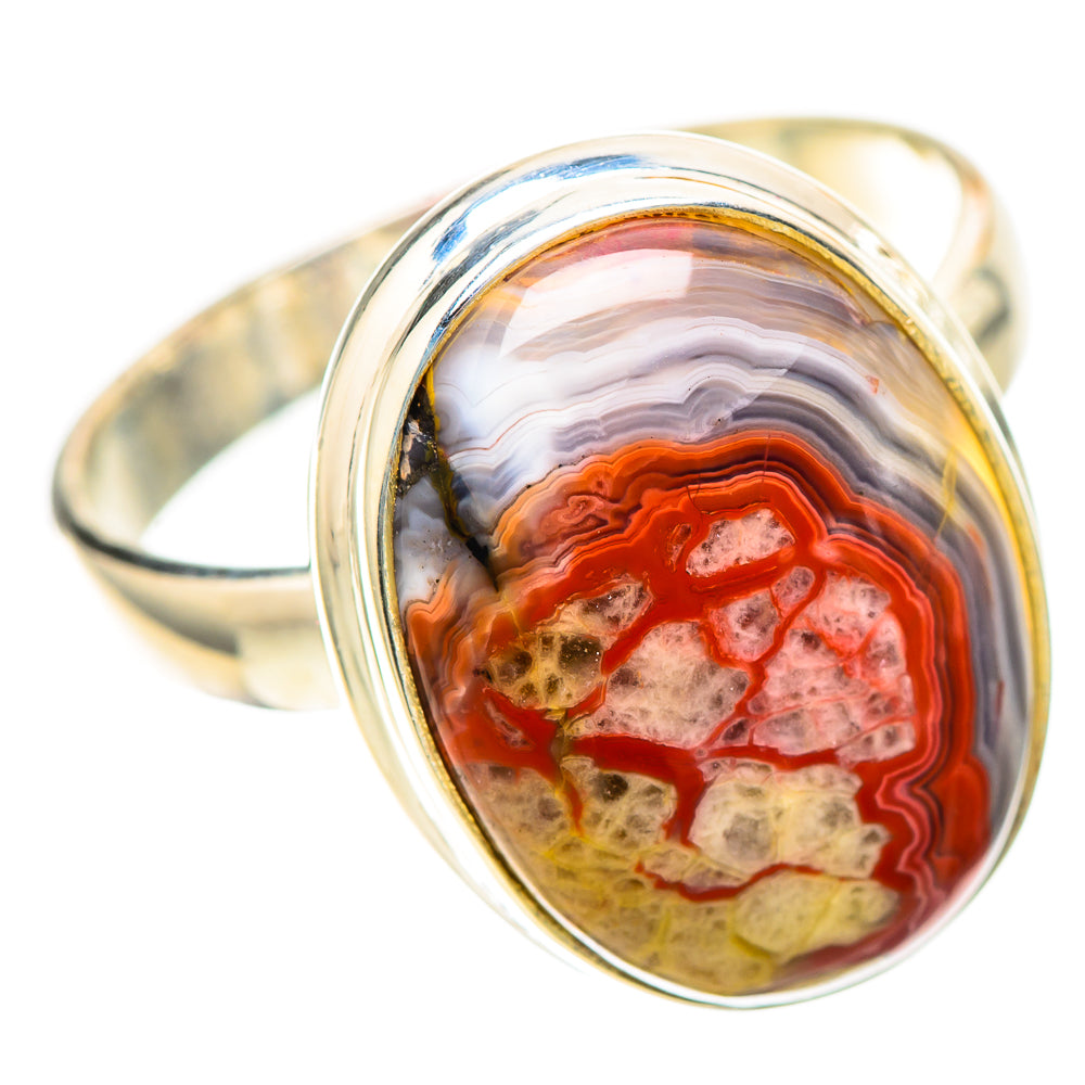 Crazy Lace Agate Ring Size 10 (925 Sterling Silver) RING139261