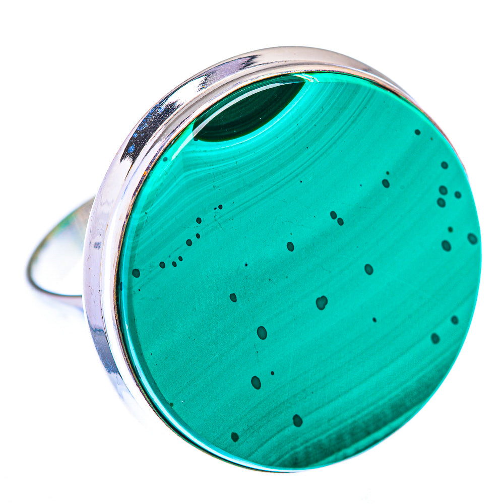 Large Malachite Ring Size 11 (925 Sterling Silver) RING140180