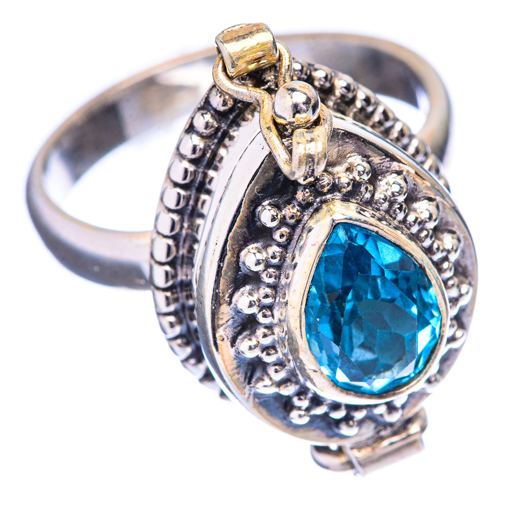 Poison Blue Topaz Ring Size 9 (925 Sterling Silver) R142684