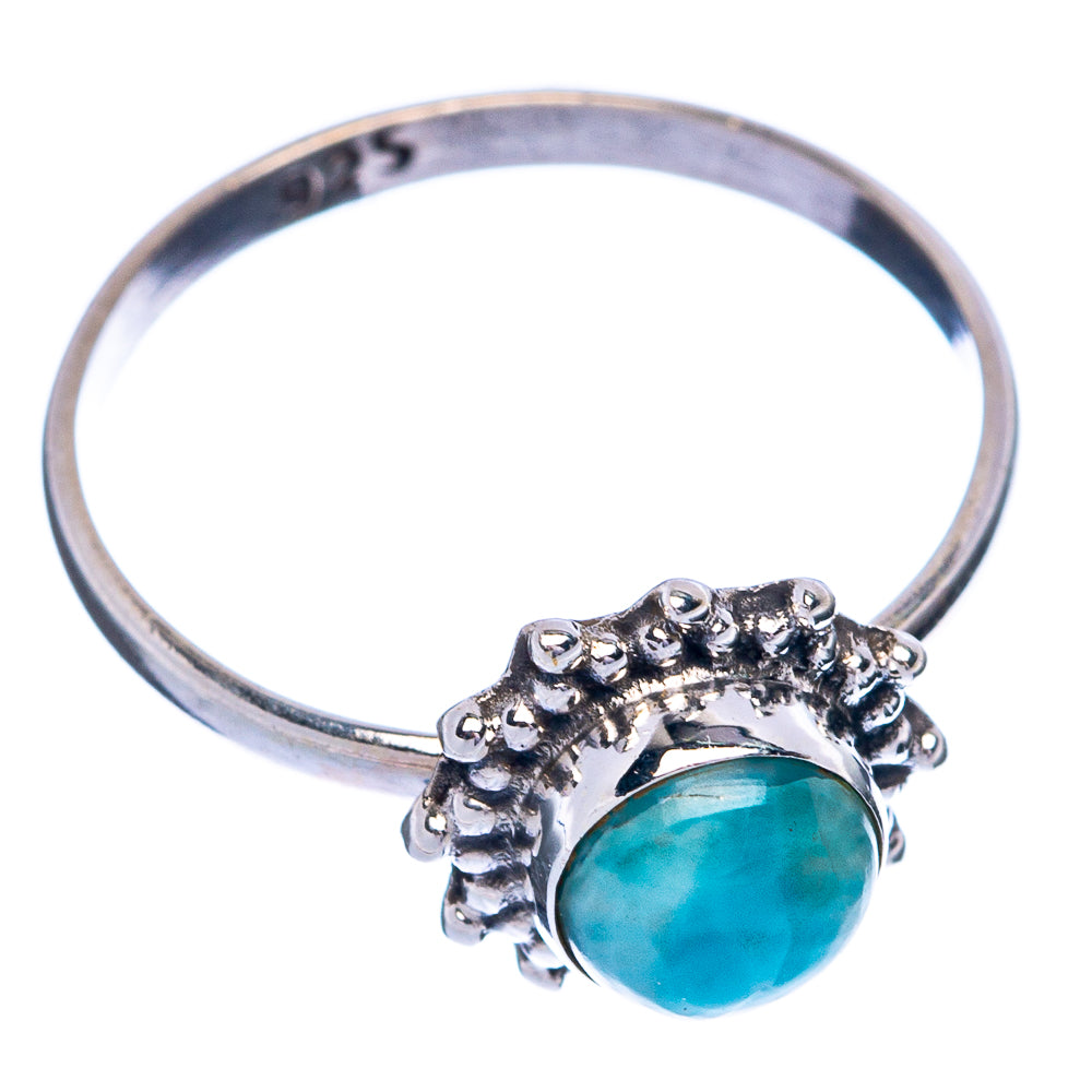Larimar Dainty Ring Size 6 (925 Sterling Silver) R145418