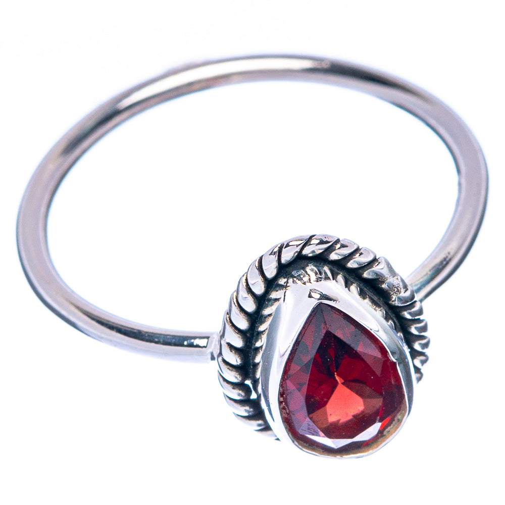 Garnet Dainty Ring Size 5.75 (925 Sterling Silver) R145053