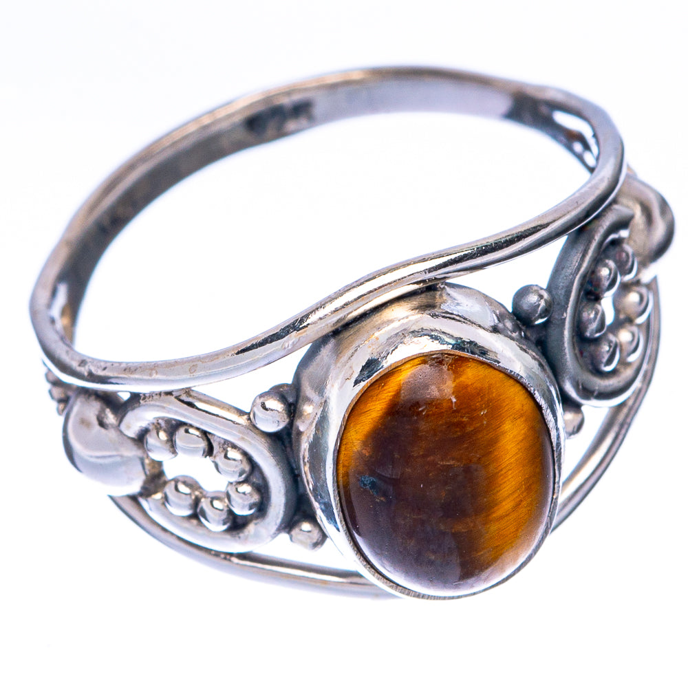 Tiger Eye Dainty Ring Size 6.5 (925 Sterling Silver) R144993