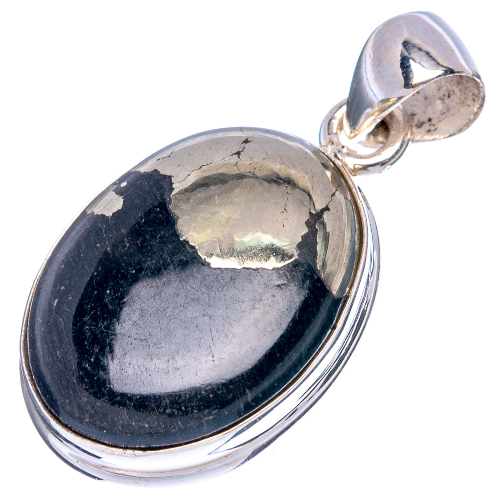 Pyrite in Magnetite Pendant 1 1/4" (925 Sterling Silver) P43395