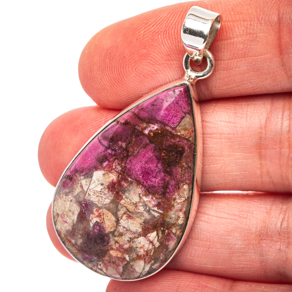 Cobalto Calcite Pendant 1 7/8" (.925 Sterling Silver)