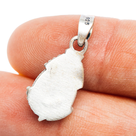 Sterling silver pendant back with scalloped edge and stamped 925 on bail