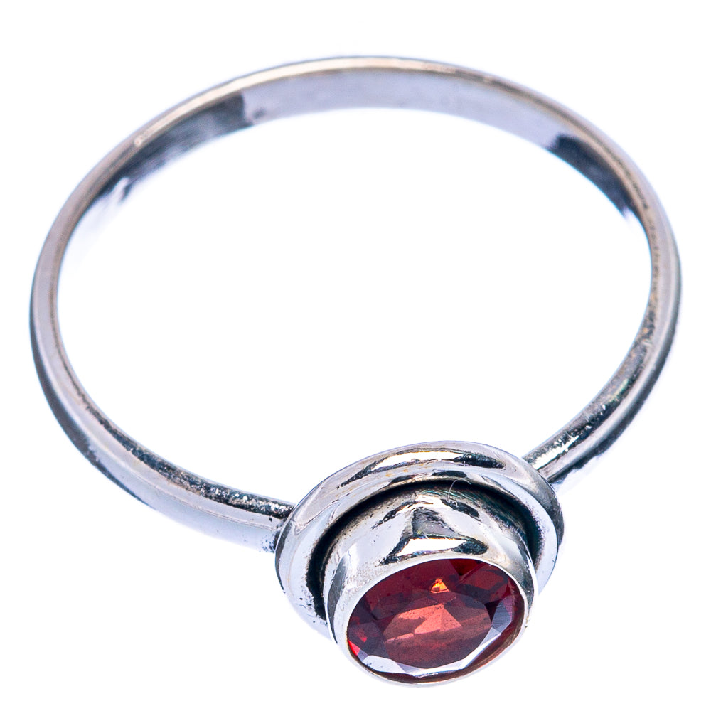 Garnet Dainty Ring Size 5.75 (925 Sterling Silver) R145353