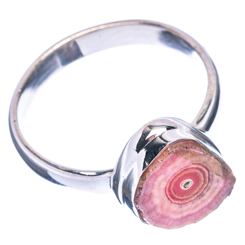 Rare Rhodochrosite Stalactite Ring Size 8.25 (925 Sterling Silver) R2795
