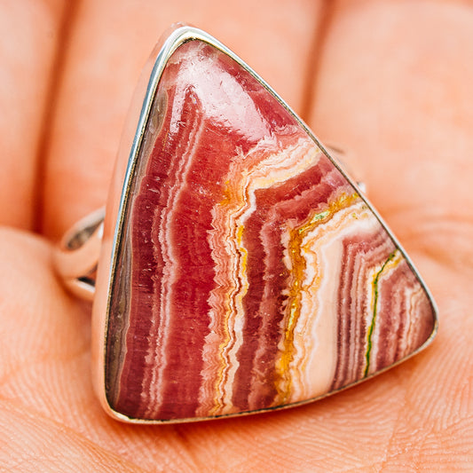 Premium Rhodochrosite Ring Size 8.5 (.925 Sterling Silver)