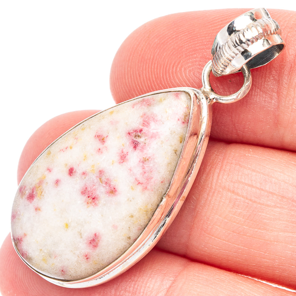 Cinnabar Pendant 1 5/8" (925 Sterling Silver) P44465