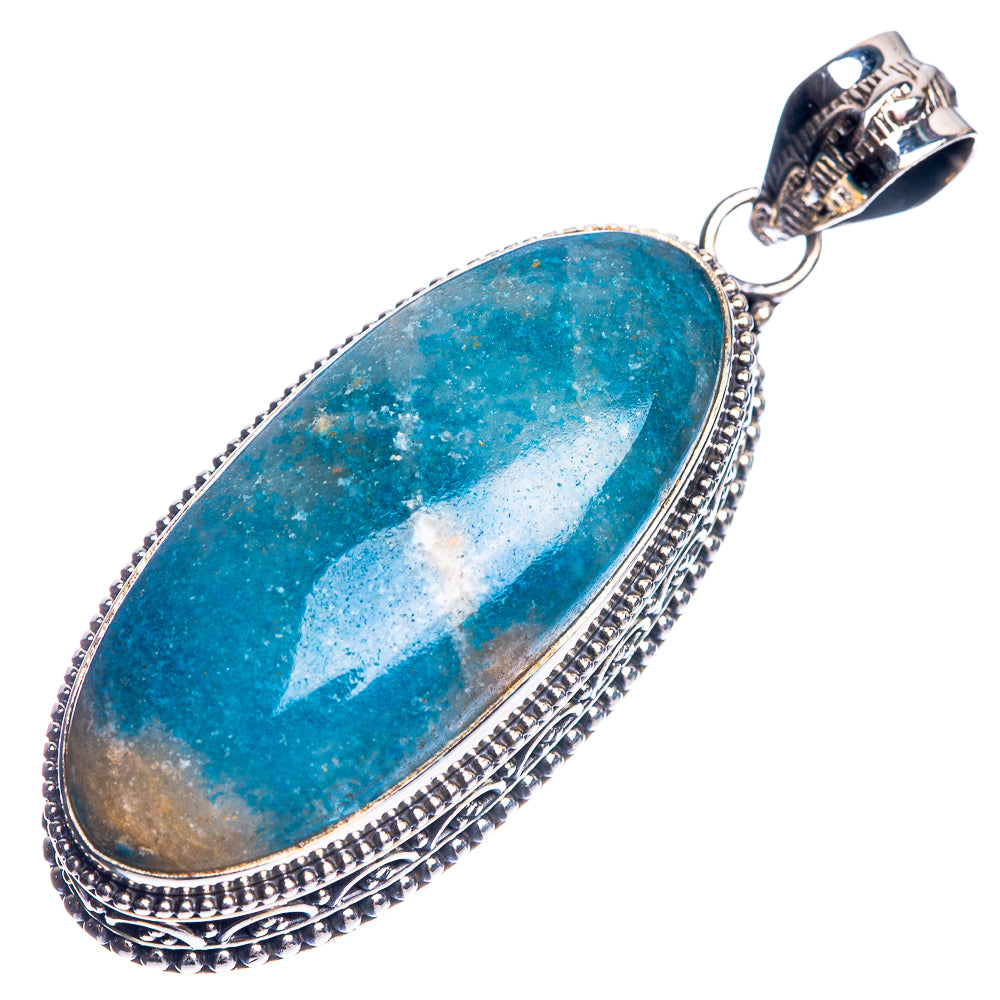 Trollite In Quartz 925 Sterling Silver Pendant 2 1/8"